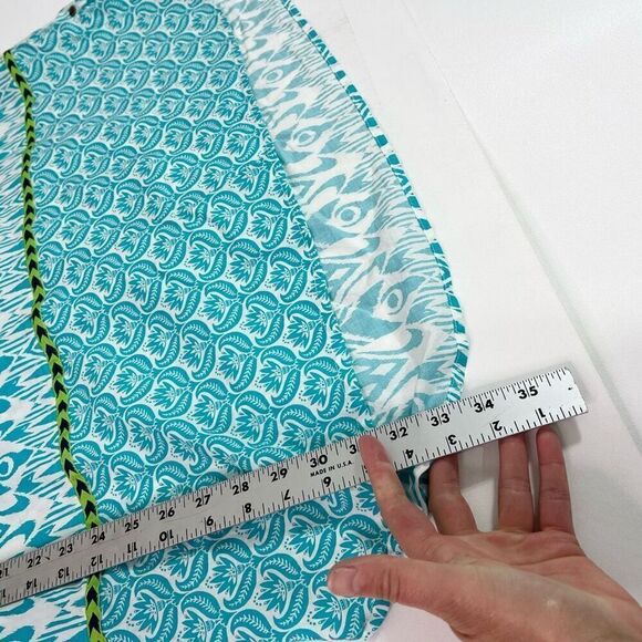 Hatley Swim Coverup Womens XL Turquoise Tunic Ikat Swimsuit Bathing Suit Blue - Picture 3 of 8